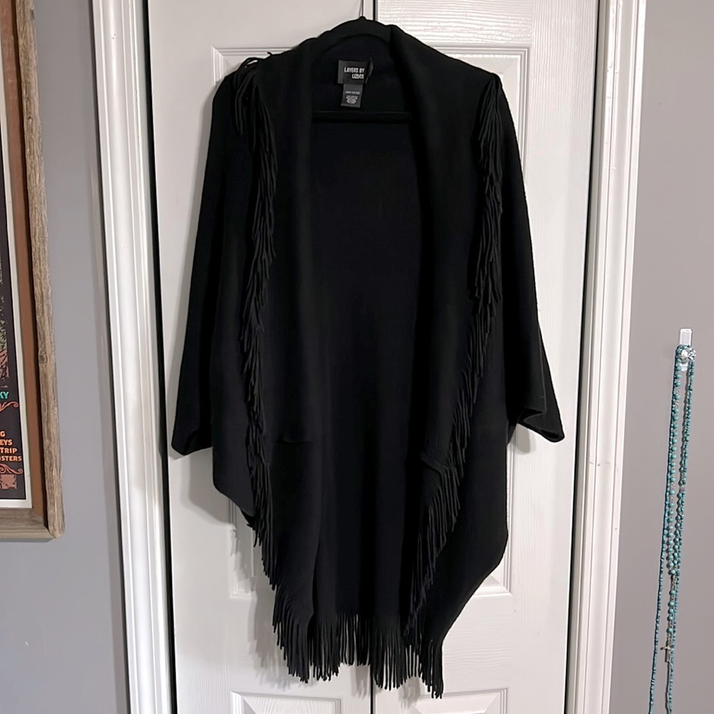Layers by Lizzy boutique Black shrug cardigan